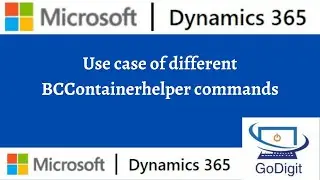 Use case of different BCContainerhelper commands
