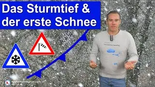 Stormy conditions and the first snow - turbulent low pressure weather - heavy rain is coming back