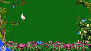 Best Green Screen Effects / Butterfly Green Screen Garden / Green Screen Flowers Garden Background