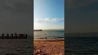 fishing child on the beach #fishing #sunset #beach