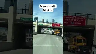 Minneapolis skyline from I-35W.  #minnesota #minneapolis  #skylines