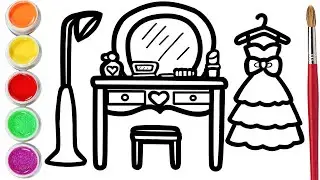 How to draw a dressing room for children/Cómo dibujar un armario para niños