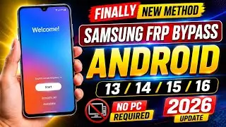 Finally New Method 🔥 All Samsung FRP Bypass /Unlock 2026 | All Android 12/13 | Google Account Remove