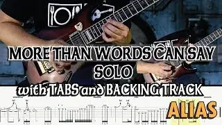 ALIAS | MORE THAN WORDS CAN SAY SOLO with TABS and BACKING TRACK | ALVIN DE LEON (2019)
