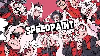 🎨 Helltaker Clip Studio Bongfill SPEEDPAINT : ヘルテイカ