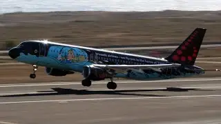 Fly High in 4K: Captivating Moments of Planes Landing and Taking Off at Tenerife South Airport!