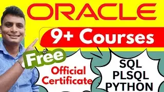 Oracle Best Free Database Course with Certificate  Learn SQL PLSQL Free SQL developer | Mysql