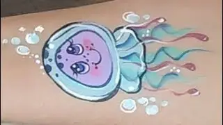 Água Viva pintura facial artística