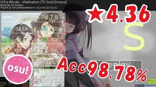[Osu!] 戦姫絶唱シンフォギアG - 水樹奈々 - Vitalization (TV Size) [Insane]