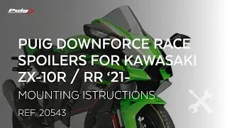 REF. 20543 - PUIG DOWNFORCE RACE SPOILERS FOR KAWASAKI ZX-10R / RR '21-