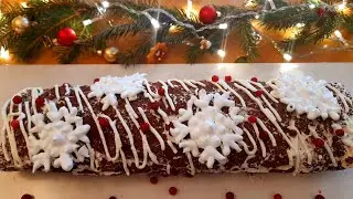 Заморозьте к празднику🎄 шоколадный меренговый рулет! Восторг!!!