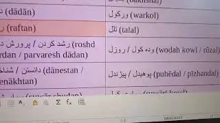Irregular verbs 1 (Dari)