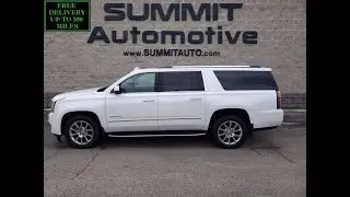 2016 GMC YUKON XL DENALI QUADS WHITE FROST TRICOAT WALK AROUND REVIEW 11028 SOLD! www.SUMMITAUTO.com