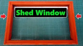 DIY Scrap Wood Shed Build Part 2 - Making the Window Frame