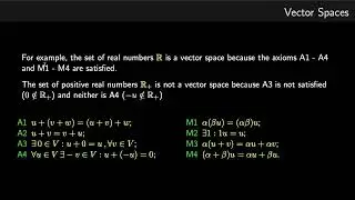 Vector spaces