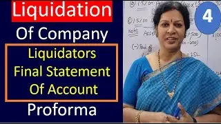 4. Liquidation Of Company - Liquidators Final Statement Of Account from Corporate Accounting Subject