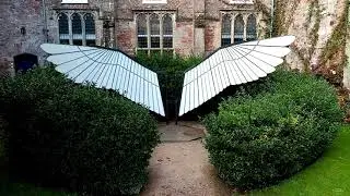 Walk around the beautiful Bishops Palace gardens in Wells Somerset UK
