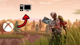 CONSOLE GAMER GIRL TRIES FORTNITE ON PC