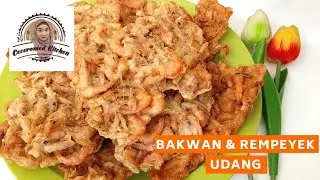 Shrimp Rempeyek and Shrimp Fritters. Two shrimp menus in one recipe.