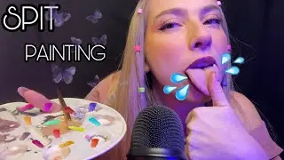 ASMR: SPIT PAINTING YOU 🎨👅💦TÜRKÇE ASMR 