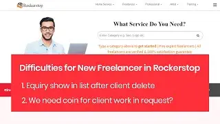Difficulties for New User in Rockerstop || Difficulties for New Freelancer in Rockerstop platform
