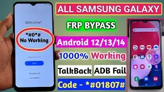 All Samsung FRP Bypass 2024, Samsung Google Lock Remove Android 12/13/14 New Security - July 2024