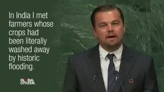 Leonardo DiCaprio takes a stand on Climate Change at the UN