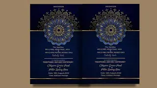 How to Design Wedding Invitation Card in Pixellab | Creative Invitation Card Design |Donnie Graphics