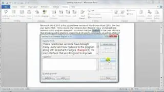 Microsoft Word 2010 basic proofing tools - Tutorial 9