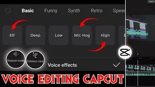 Voice Editing In Capcut | How To Edit Voice in Capcut App | Capcut HD voice Editing Tutorial