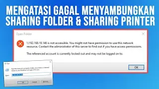 Cara mengatasi you might not have permission to use this network resource