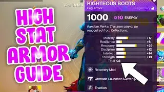 How to Get High Stat Armor! - Easy High Stat Armor Destiny 2 Season of the Worthy