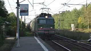 ВЛ11.8-668Б С ТОВАРНЫМ ПОЕЗДОМ НА СТАНЦИИ РОДИНКА