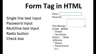 html form tags I
