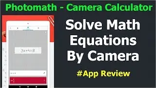 PhotoMath App  Solve Math Problems Using Camera  Photomath Calculator (Hindi)