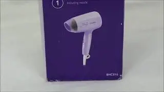 Philips BHC010 Hair dryer Unboxing and sounds