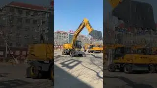 Полноповоротный колесный экскаватор HENGTE HT215W  В габарите!