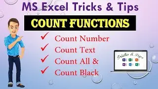 How to use Count Formula in Excel || Count All, Count Text, Count Number, Count Blank || Bangla
