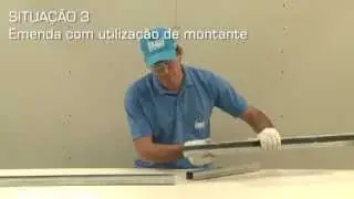 Como instalar drywall - Emenda de Perfis