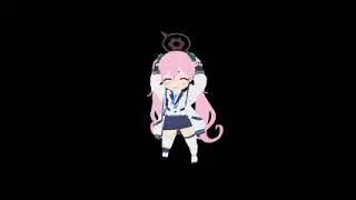 Low resolution Koyuki shouting "YATTA" cuz she winning jackpot for approximately 2-3 seconds