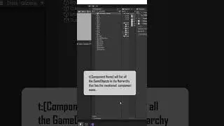 Search GameObjects Based on a Specific Component | Unity3d  Game Development Short