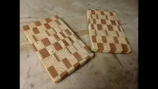 Подставка из торцовых спилов.  Подставка на кухонный стол