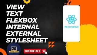 Basics of react native View, Text, FlexBox, Stylesheet. #reactnative #react