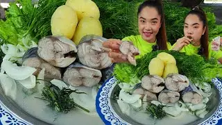 กินปลาดองแบบรัสเซีย  ดองเองครั้งแรก...มาดูว่าจะอร่อยกินได้หรือเปล่า #mukbang #แม่น้องยูทูป #eating
