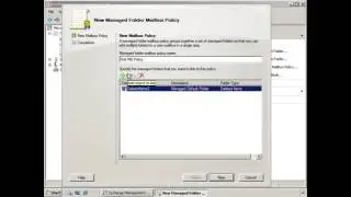 Create a New Managed Folder Mailbox Policy in Exchange 2007