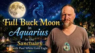 Full Buck Moon in Aquarius in the Sanctuary of the Eagle and Condor with Paul White Gold Eagle