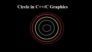 how to draw circle and color using graphics in c++|  learn tricks of circle using  graphics  in c++