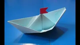 ЛОДОЧКА ОРИГАМИ ДЛЯ ДЕТЕЙ //ЛЁГКИЕ ПОДЕЛКИ ИЗ БУМАГИ ОРИГАМИ ДЛЯ НАЧИНАЮЩИХ