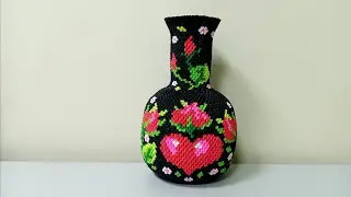 Ваза сердечко с бутонами (мастер-класс) 1 часть