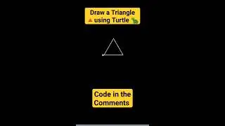 How to Draw a Triangle with a Turtle in Python 